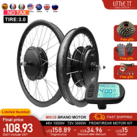 MXUS Brand EBike Conversion Kit 48V 1000W 72V 3000W 20 26inch 3.0 Tyre Brushless Hub Motor For Electric Bike Conversion Kit
