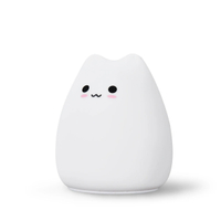 Battery Powered Touch Sensor 7 Colors LED Night Light For Children Baby Kids Soft Silicone Cartoon C