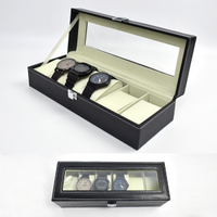 手錶盒 質感皮革收納盒(6支裝)【NAWA24】