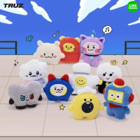 Truz Tatton Treasure Series Anime Plush Doll Cartoon Line Friends Hikun Standing Dolls Hand Puppet Kawaii Limited Edition Gifts