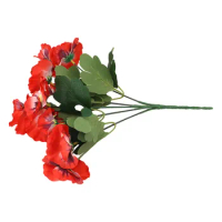 10 Heads Artificial Pansy Flowers Vivid Color Fake Flower Bouquet For Wedding Party Home Office Desktop Decoration Flower 26cm