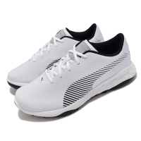 Puma 高爾夫球鞋 Grip Fusion Pro 男鞋 人造皮革 輕量 耐用 防潑水 緩衝 白 黑 194240-01