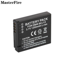 3.7V 1250mah Rechargeable Li-ion Battery DMW-BCJ13 DMW-BCJ13E for Panasonic Lumix DMC-LX5, DMC-LX5GK, DMC-LX7, BP-DC10 Batteries