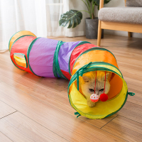 貓隧道   貓隧道通道貓窩滾地龍組合四季通用逗貓玩具可折疊貓咪寵物用品『CM40799』