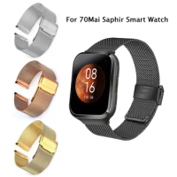 Stainless Steel Milanese Strap for 70mai Smart Watch Replacement Band Bracelet for 70Mai Saphir Wristband Watch Belt Metal