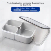 Food Box Compact And Easy To Use Quick Drain Smart Design Compartment Box Plastic Food Storage Box For Home Use Storage Box