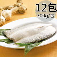 【天和鮮物】嚴選鹹水虱目魚肚12包(300g/包)