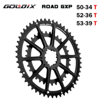 GOLDIX 50-34/52-36T/53-39 is applicable for GXP specification and compatible with SHIMANO R7020/R8000 road bicycle crankset