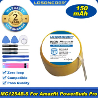 100% Original LOSONCOER 150mAh MC1254B-S Battery For Amazfit PowerBuds Pro Blutooth Earphone Battery