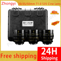 Mitakon Speedmaster 20mm 35mm 50mm T1.0 S35 Cine Lens APS-C with Hard case For Sony E Nikon Z Fujifilm X Canon RF Mount Camera