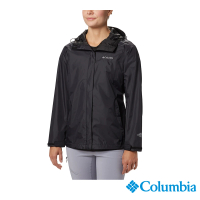 【Columbia 哥倫比亞 官方旗艦】女款-Omni-TECH防水外套-黑色(URR24360BK / 2022年春夏商品)