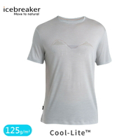 【Icebreaker 男 Sphere III Cool-Lite圓領短袖上衣(山徑攀登)-125《米灰》】0A56W4