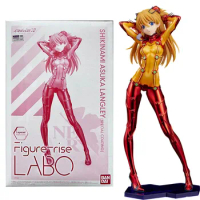 Bandai NEON GENESIS EVANGELION Figure LABO Asuka Speclal Coating Anime Figure Genuine Action Toy Figure Toys for Children