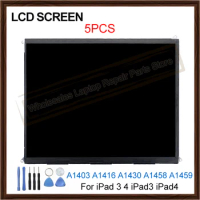 5PCS Original LCD Display For iPad 3 4 iPad3 iPad4 LCD Screen Repair Part A1403 A1416 A1430 A1458 A1459 Tablet Screen Panel
