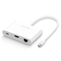 綠聯 - UGREEN - 30440 USB Type-C to HDMI (4K)+Type-C+USB x 2+Lan 10/100Mbps HUB 轉換器 Macbook pro Laptop