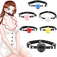 Gags Ball Couples Games BDSM Bondage Restraints Open Mouth Breathable Ball Harness Strap Sex Toy For Women Cosplay 18 Sex Shop