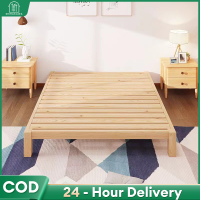 Double  Bed Wood Bed Frame  Nordic Bed Frame 500KG Bearing（3 Years Warranty)