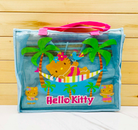 【震撼精品百貨】凱蒂貓_Hello Kitty~日本SANRIO三麗鷗 kitty草蓆附收納袋-夏威夷*62494