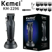 Cortadora De Pelo Profesional Electric Hair Cutting Machine Rechargeable Kemei Km-2296 hair trimmer kemei hair clipper