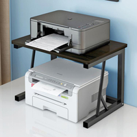 ❤精選好貨❤小型打印機架子桌面雙層復印機置物架多功能辦公室桌上主機收納架 全館免運
