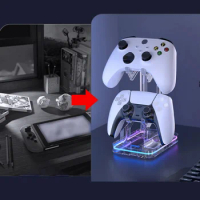 RGB Gaming Controller Holder Compatible For Switch Pro/Ps5/Ps4/Ps2/Ps3/XboxSeries Universal Controller Stand Accessories