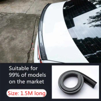 1.5M Car-Styling 5D Carbon Fiber Spoilers DIY Refit Spoiler For Mitsubishi Asx Outlander Lancer EX Pajero Evolution Eclipse