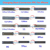 10pcs/lot Charging Flex Dock FPC connectors for iPhone 11 12 13 Series Pro Max 6S 7G/7Plus/8G/8Plus X XS/XSMax on Motherboard