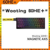 Wooting 60he Mechanical Keyboard Wired Magnetic Axis Low Delay E-sports PBT Keycaps Laptop Gamer PC Professional Gaming Keyboard