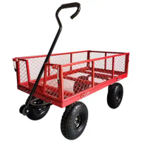 Small trolley, flatbed trailer, night market, selling flowers, fence car, net red, four-wheeled outdoor foldable truck