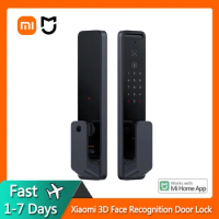Xiaomi Mijia Smart 3D Face Recognition Door Lock 1S Unlocking Fingerprint Scanner Bluetooth Password Intelligent Home Door Lock