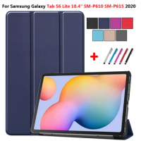 For Samsung Galaxy S6 Lite Case SM-P610 SM-P615 10.4 2020 Tablet Funda for Galaxy Tab S6 S 6 Lite Case Cover Solid Color Coque
