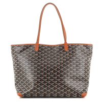 【GOYARD 高雅德】ARTOISMMLTY01CL03P經典Artois MM滿版LOGO大容量肩背購物包(棕色)