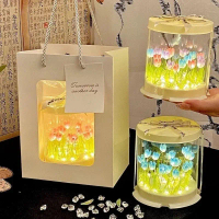 Sea Tulip Night Light Set Creative Handmade DIY Cake Box Romantic Atmosphere Light High beauty