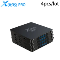 Wholesale Price 4pcs X96Q PRO Smart TV BOX android 10.0 4k 2.4 wifi Allwinner H313 Media Player set top box