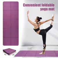 Foldable Yoga Mat Eco Friendly TPE Folding Travel Fitness Exercise Mat Double Sided Non-slip for Yoga