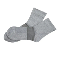 【KUNJI】9雙裝 排靜電有機棉襪-長襪-天然有機棉-吸濕-抗菌-竹炭(銀纖維排靜電機能襪UAS0002)
