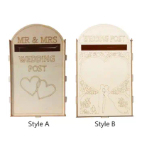 Wedding Card Box Wedding Decor Letterbox for Party Bridal Shower Reception