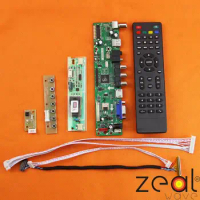 TV HDMI VGA USB CVBS RF LCD Controller Board For 17"inch LTN170CT01 1920*1200