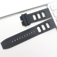 26mm Watchband Fits for Invicta I Force Silicone Rubber Black Men's Wristband Watch Bracelets Replacement Straps