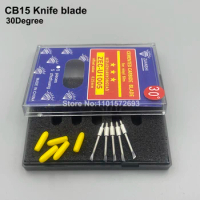 10PCS Cemented Carbide Blades CB15 CB15UA-5 For Graphtec CE5000 CE3000 CE6000 FC8600 FC8000 30/45/60degree Cutting Knife Blade