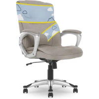 Office Chair Executive Ergonomic Layered BodyPillows,Contoured Lumbar Zone,Microfiber,Black Base,Solid Back Fabric Office Chairs
