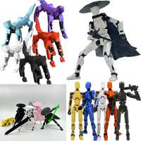 หุ่นยนต์ Dummy 13 ตุ๊กตาของเล่นที่สามารถขยับได้ Musha Dummy 13 สุนัขนำโชค โมเดลประกอบ ของขวัญทำมือเพ