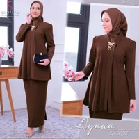 SHOFIYA HIJAB AYANA SET FREE BROS 2 IN 1 - SH Brown