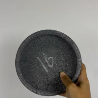 Cobek batu asli 1 set ulekan - batu ori hitam - asli muntilan