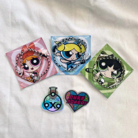 Gelang Handmade Benang Jahit Lilit Rapi Powerpuff Girls Kepang Kombinasi Kartun Lucu Vintage Elegan 