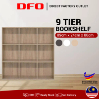 DFO 9 Tier Bookshelf /DIY Utility Shelf/Multipurpose Shelf/Rak Buku 9 Tingkat/Home Furniture/Wood Sh