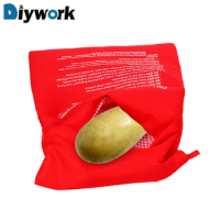 Microwave Baking Potatoes Bag Easy To Cook Steam Pocket Quick Fast Baked Potatoes Rice Pocket Washable Cooker Bag