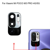 High quality For Xiaomi Mi POCO M3 PRO 4G Back Rear Camera Glass Lens test good Xiao mi POCO M 3 PR 5G Replacement Parts