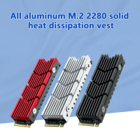 NEW M.2 SSD NVMe Heat Sink Heatsink M2 2280 SSD Hard Disk Aluminum Heat Sink With Silicone Thermal Pad For PC/PS5 PCIE 2280 SSD