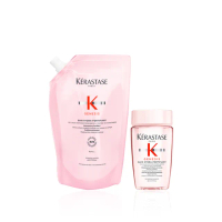 【KERASTASE 巴黎卡詩】粉漾芯生髮浴清爽型 500ml補充包(洗髮精/控油/頭皮保養/蓬鬆/養髮)